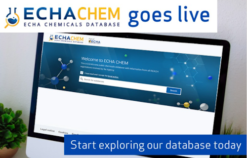 ECHA CHEM, nuovo database pubblico delle sostanze chimiche dell’ECHA