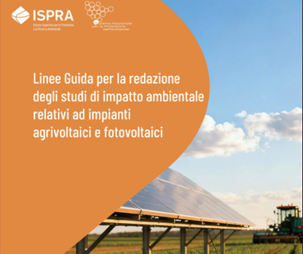 Impianti agrivoltaici e fotovoltaici, Linee guida ISPRA sui SIA