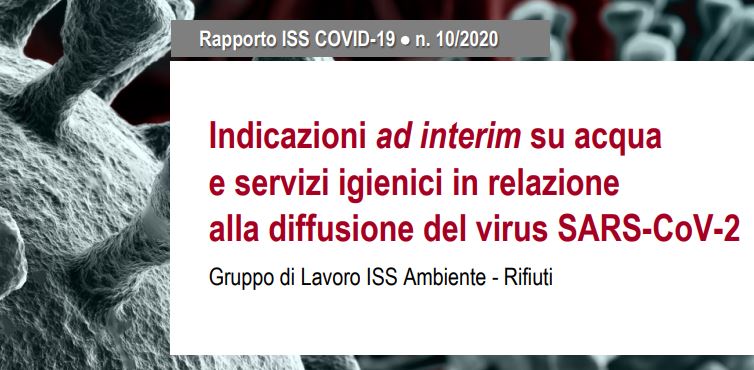 ISS: indicazioni su acqua e servizi igienici in relazione alla diffusione del Coronavirus
